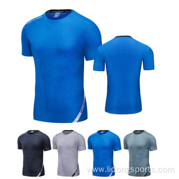 custom printing blank plain compression men t-shirt